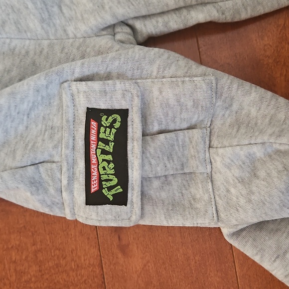 Nwt Teenage Mutant Ninja Turtles Gray Hoodie and Pants Set - Picture 3 of 5